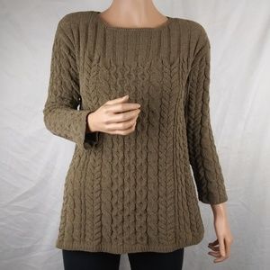 Soft Cable-Knit Sweater Sz XS - Mushroom Brown